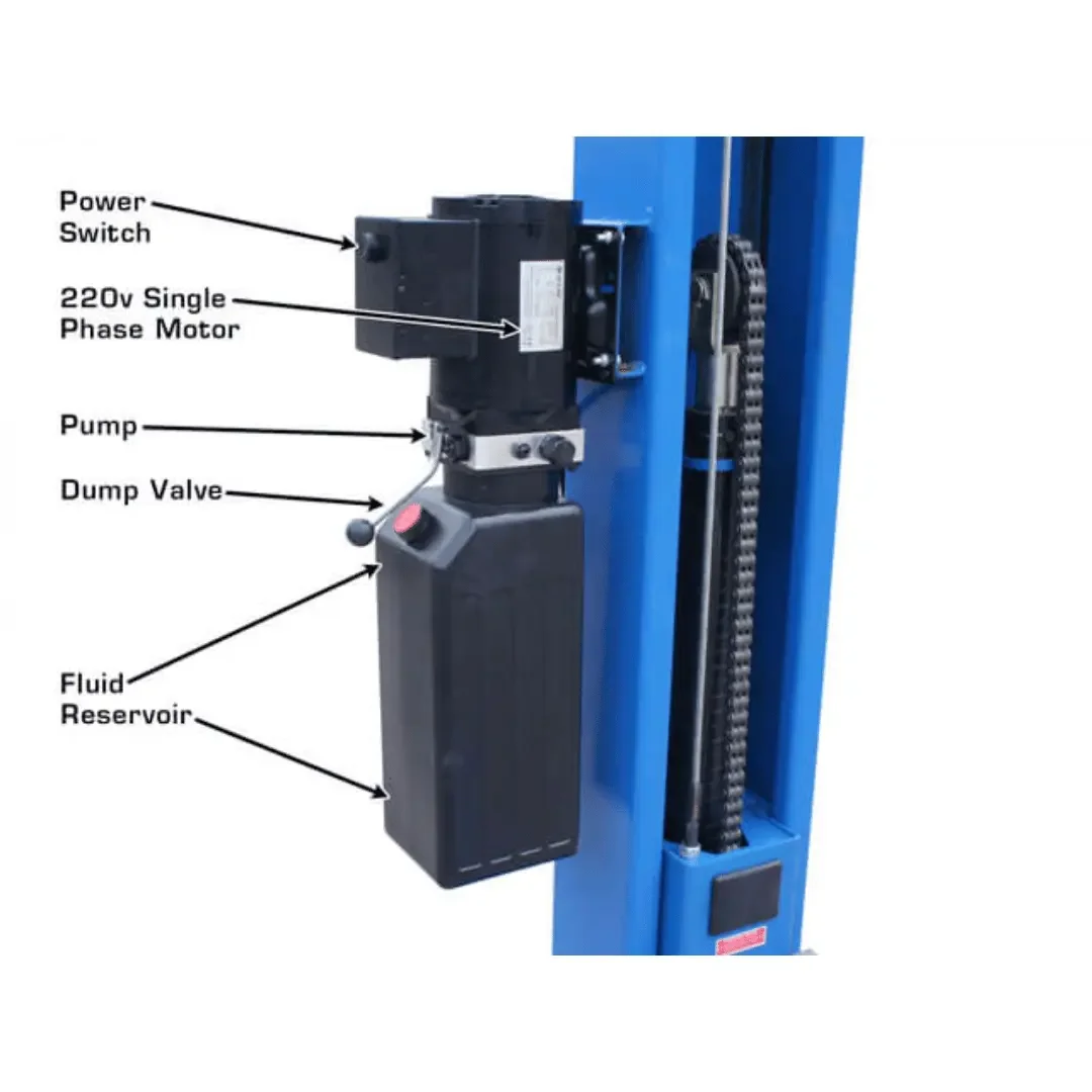 Atlas BP8000 2 Post Car Lift + Lawn Mower Adapter Combo - Image 11