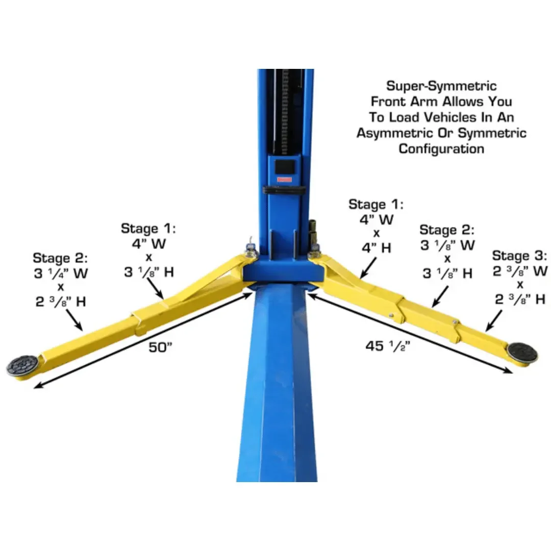 Atlas BP8000 2 Post Car Lift + Lawn Mower Adapter Combo - Image 19