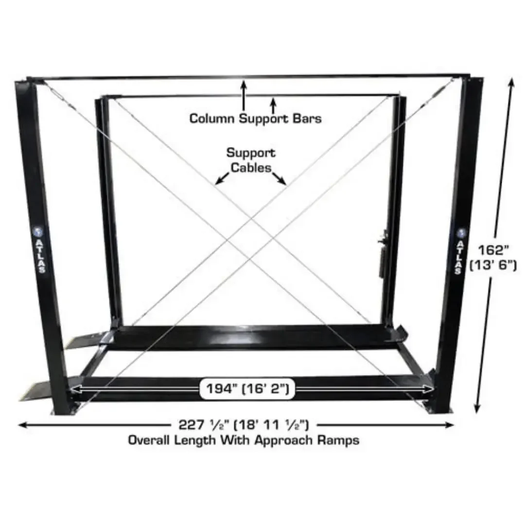Atlas Garage PRO7000ST Super Tall 7,000 lb. 4-Post Lift - Image 11