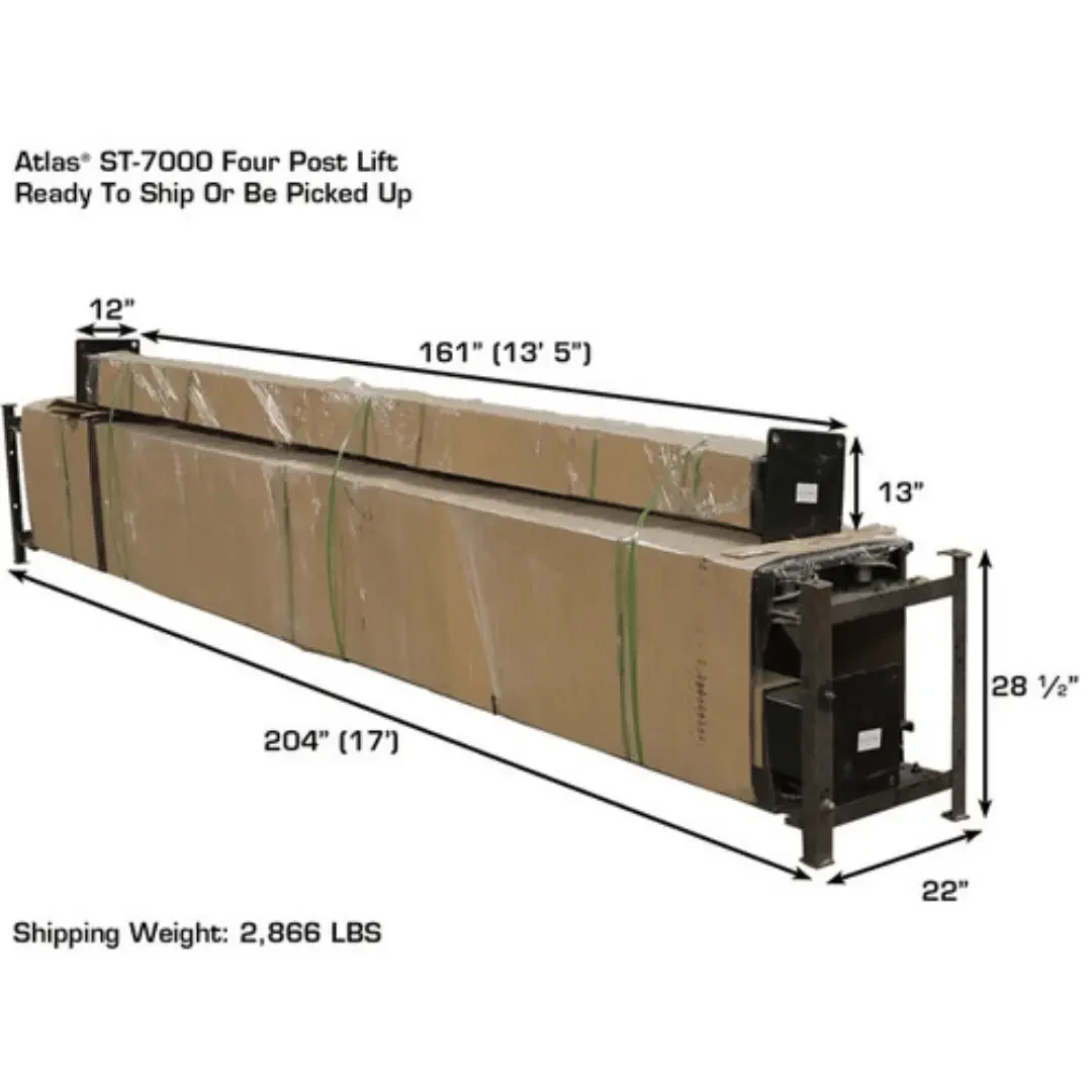 Atlas Garage PRO7000ST Super Tall 7,000 lb. 4-Post Lift - Image 18