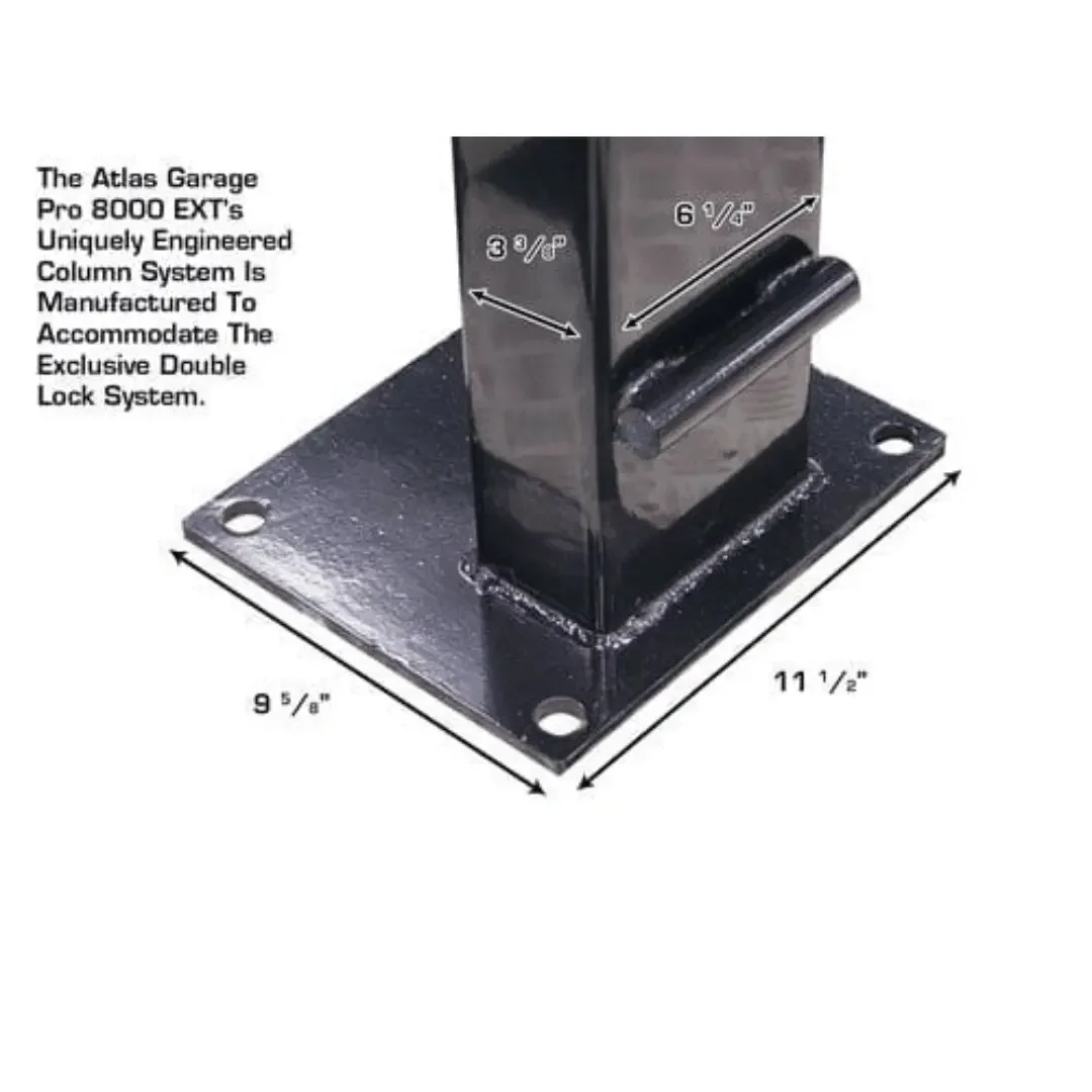 Atlas 8,000 lb. PRO8000EXT Extra Tall 4 Post Portable Car Lift - Image 9