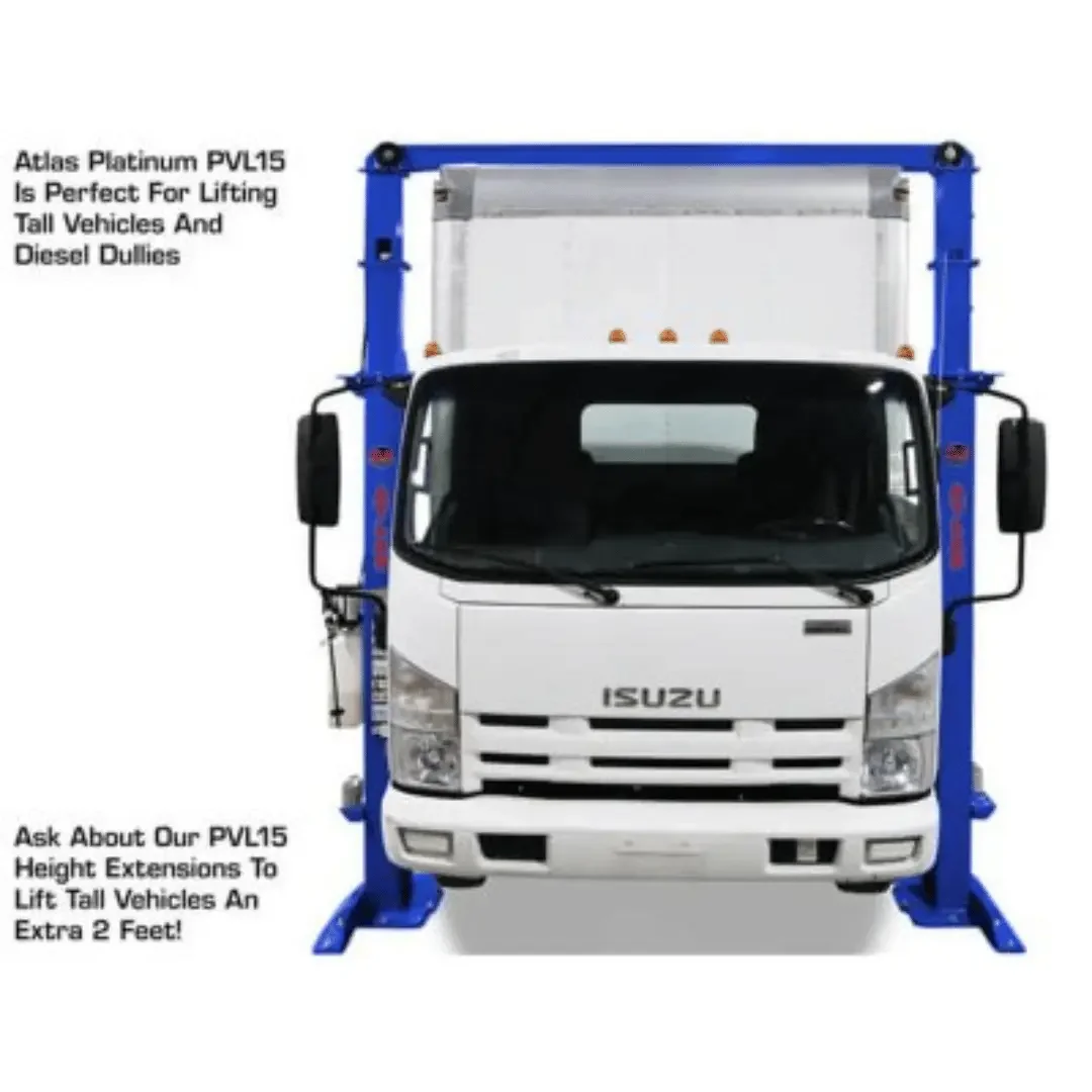 Atlas Platinum PVL15 ALI Certified Commercial Overhead 15,000 lb. Capacity 2 Post Lift - Image 3