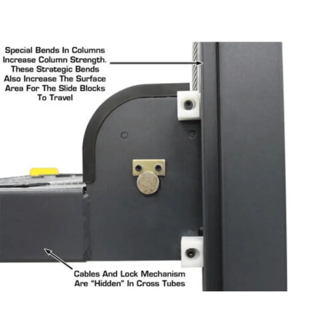 Atlas PREMIUM 408SL 4 Post Lift + RJ35 Sliding Jacks Combo - Image 17