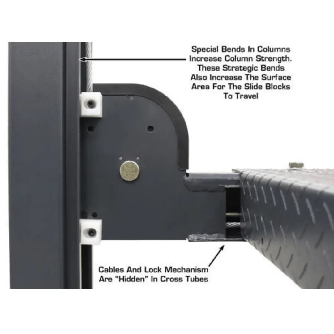 Atlas PREMIUM 408SL 4 Post Lift + RJ35 Sliding Jacks Combo - Image 18
