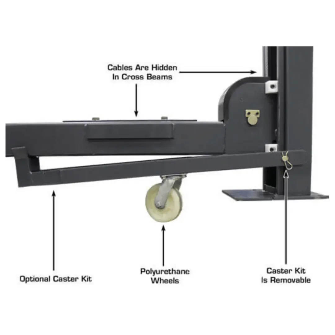 Atlas PREMIUM 408SL 4 Post Lift + RJ35 Sliding Jacks Combo - Image 23