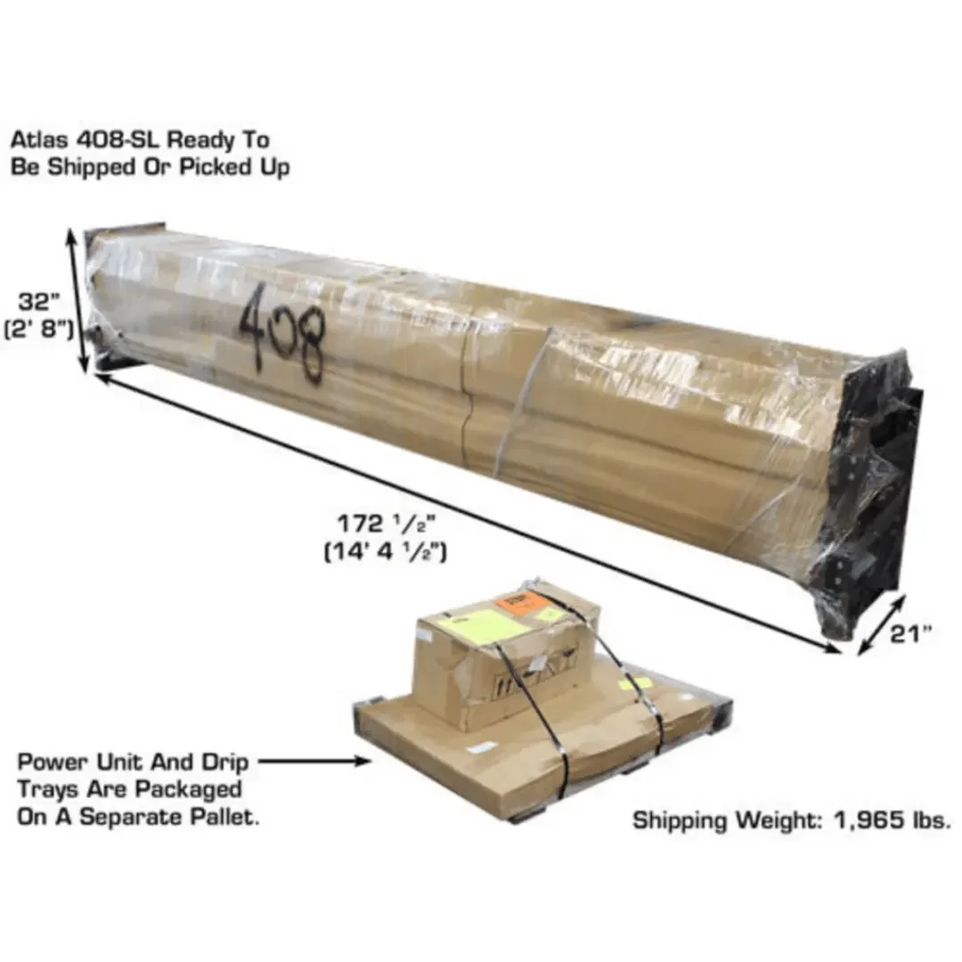 Atlas PREMIUM 408SL 4 Post Lift + RJ35 Sliding Jacks Combo - Image 25