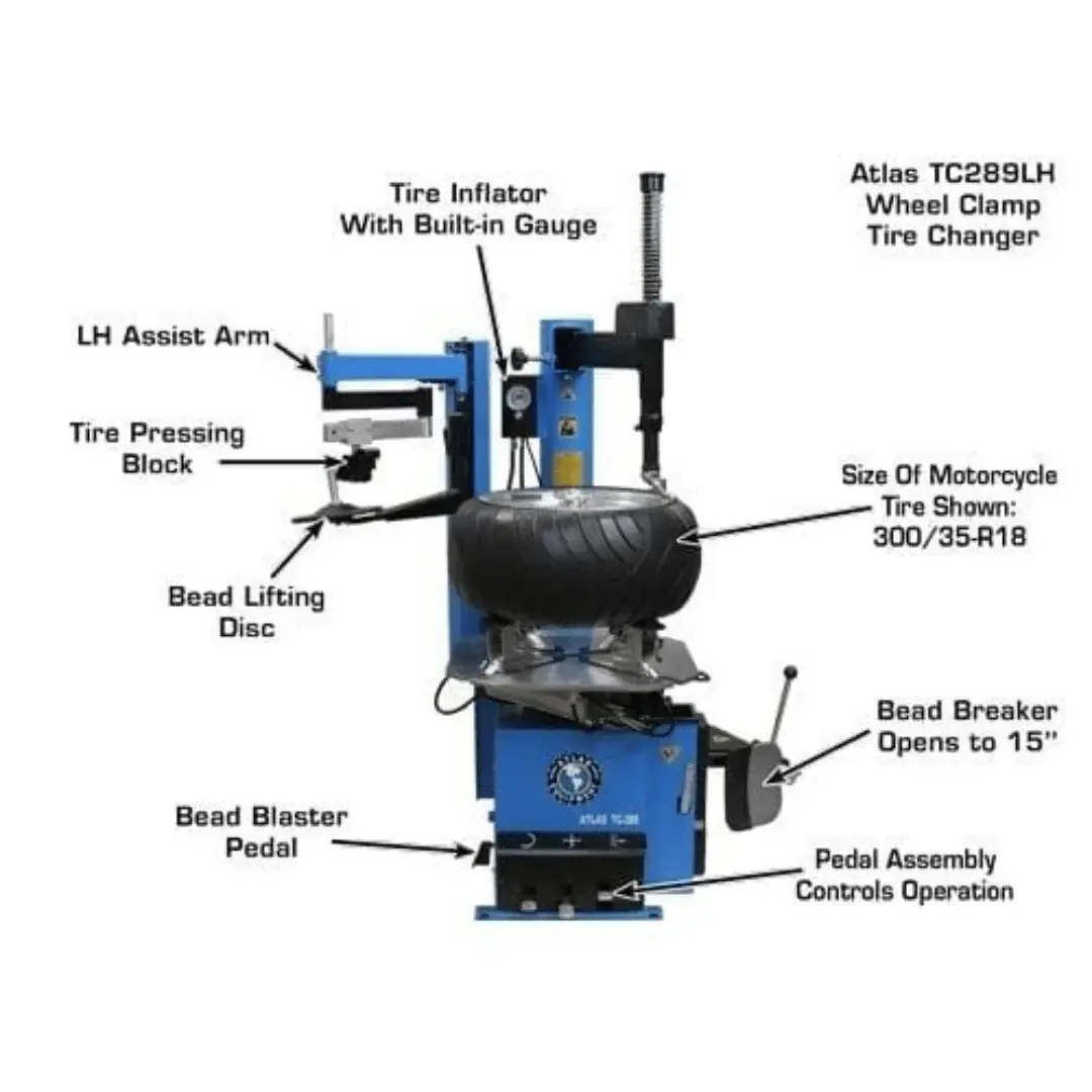 Atlas TC289LH Tire Changer with Assist Arm - Image 5