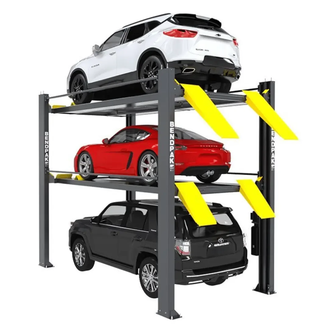BendPak HD-973PX 9,000 and 7,000 Lb. Capacity Three-Level Parking Lift - Image 3