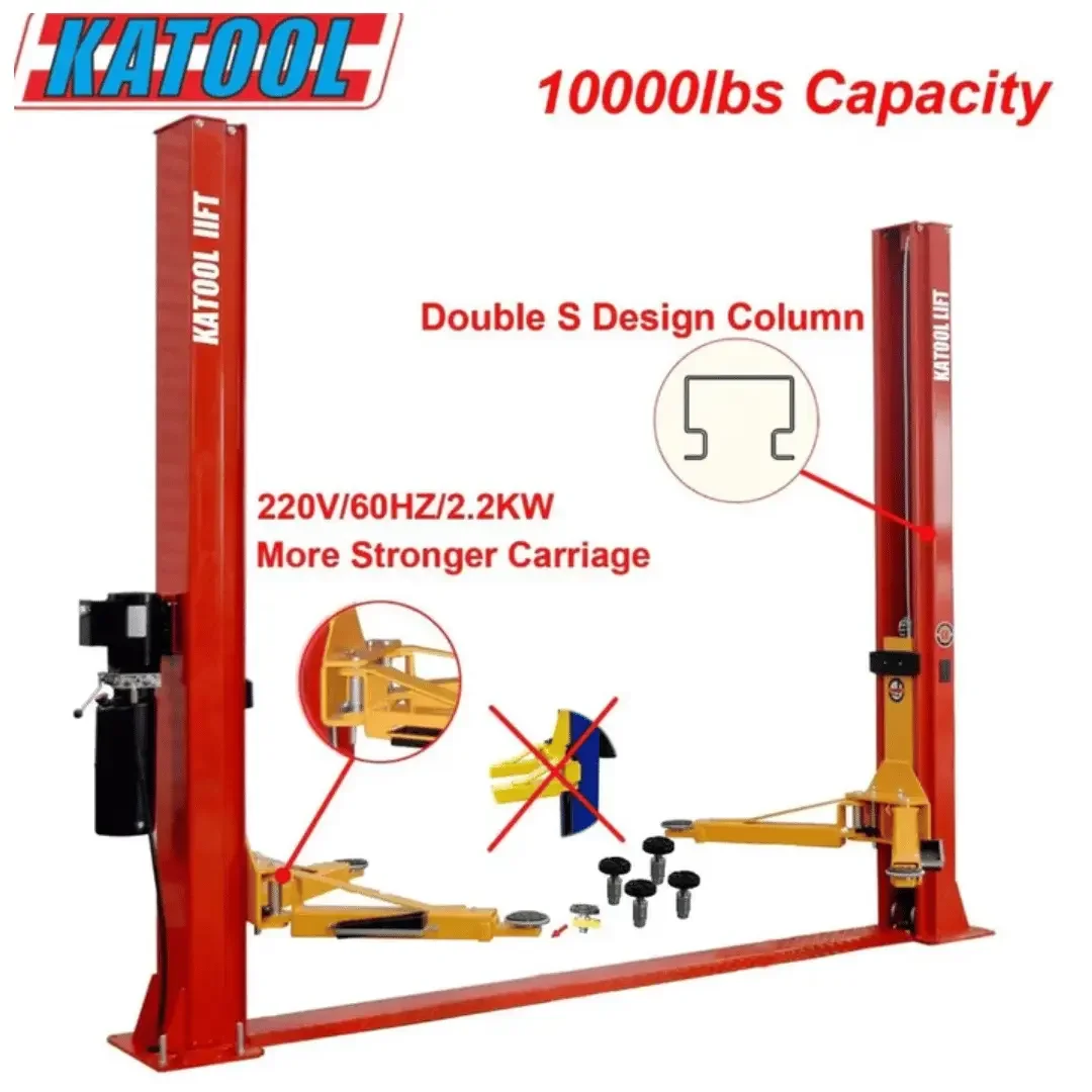 Katool KT-H100 10,000lb 2 Post Car Lift - Image 6