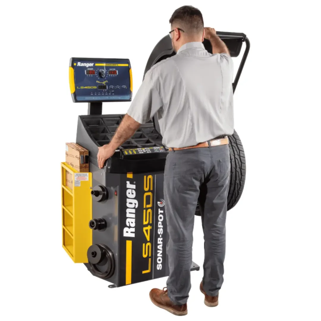 Ranger LS45DS Sonar 3D Laser-Spot™ Wheel Balancer / Includes Flange Press Plate / 208-240V - Image 3