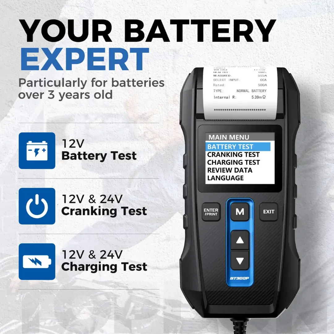 Topdon USA BT300P Battery Tester - Image 3