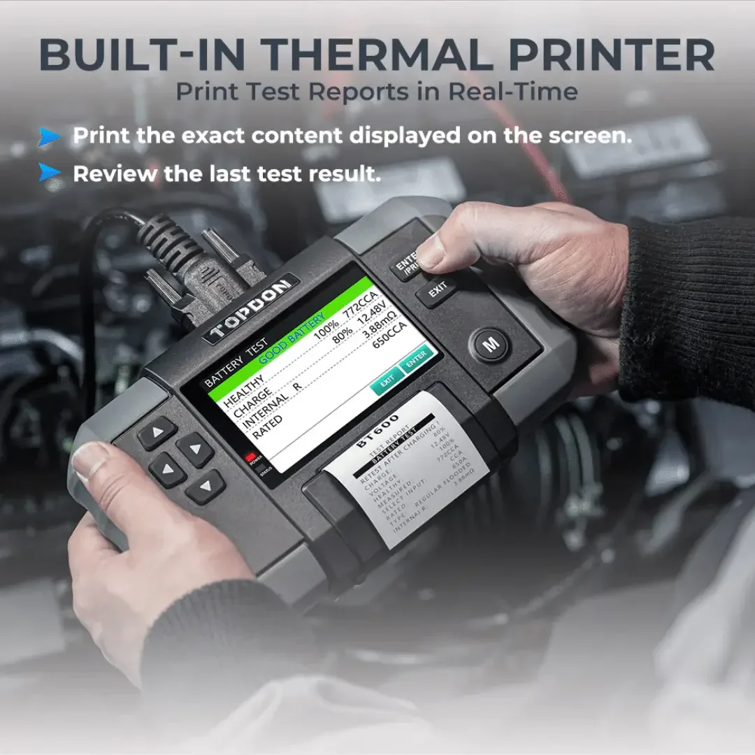 Topdon USA BT600 Battery Tester - Image 4