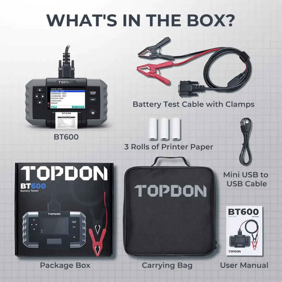 Topdon USA BT600 Battery Tester - Image 9