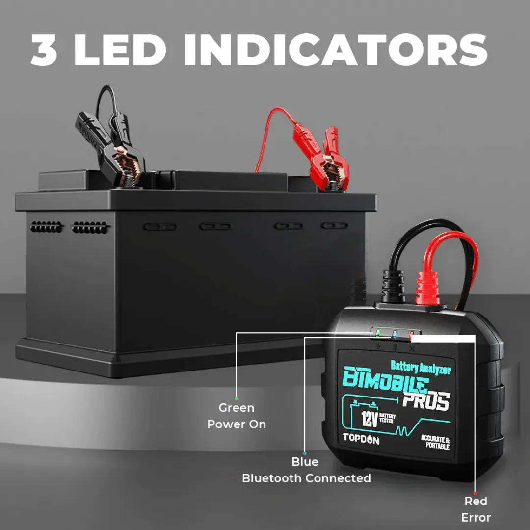 Topdon USA BTMobile ProS 12V Wireless Battery Analyzer - Image 4