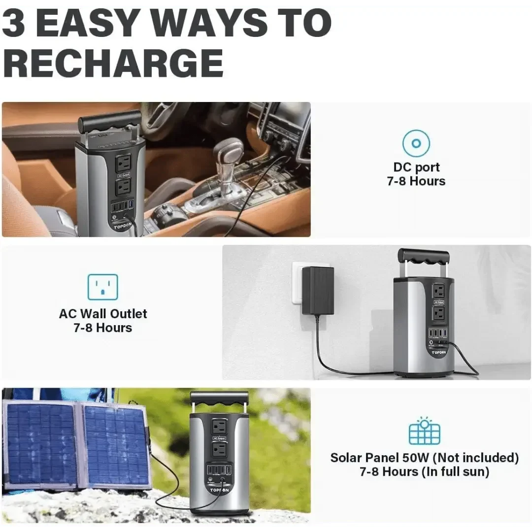 Topdon USA Hurricano200 Portable Lithium Power Station - Image 9