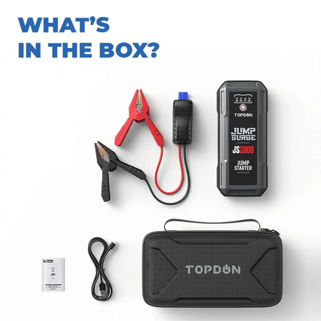 Topdon USA JumpSurge2000 12V Jump Starter & Power Bank - Image 10