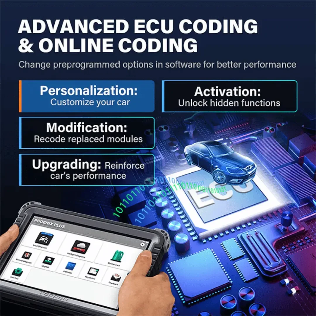 TOPDON USA Phoenix Plus Advanced Intelligent Diagnostic Scaner Tool - Image 6