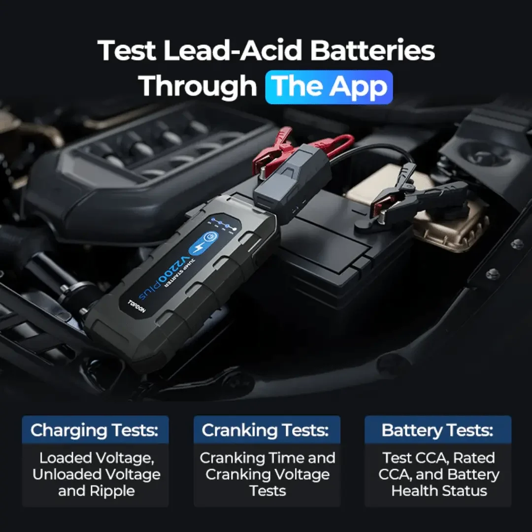 Topdon USA V2200Plus 2-in-1 Jump Pack & Battery Tester - Image 4